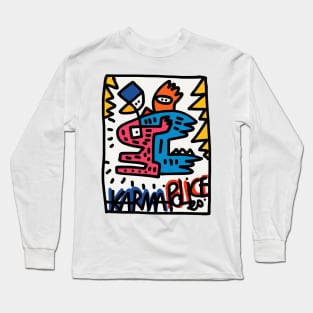 Graffiti Karma Police Doodle Long Sleeve T-Shirt